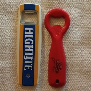 Set of 2 Bottle Openers -Red Laker & Highlite